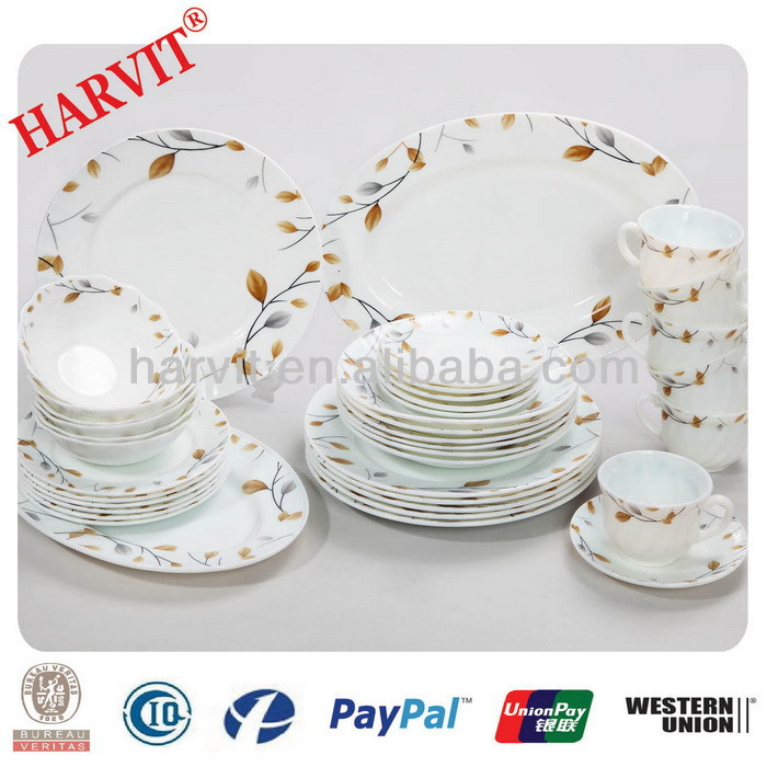 Cheap Dinner Sets China Manufacturer/heat Resistant Opal Glass Dinner Sets/ Hot Selling 58pcs Opal Glassware Dinnerware Sets
