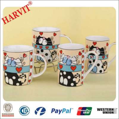 High Quality Cute Fancy Moomin Coffee Tea Center Cups And Mugs Gift Set With Cartoon Decal